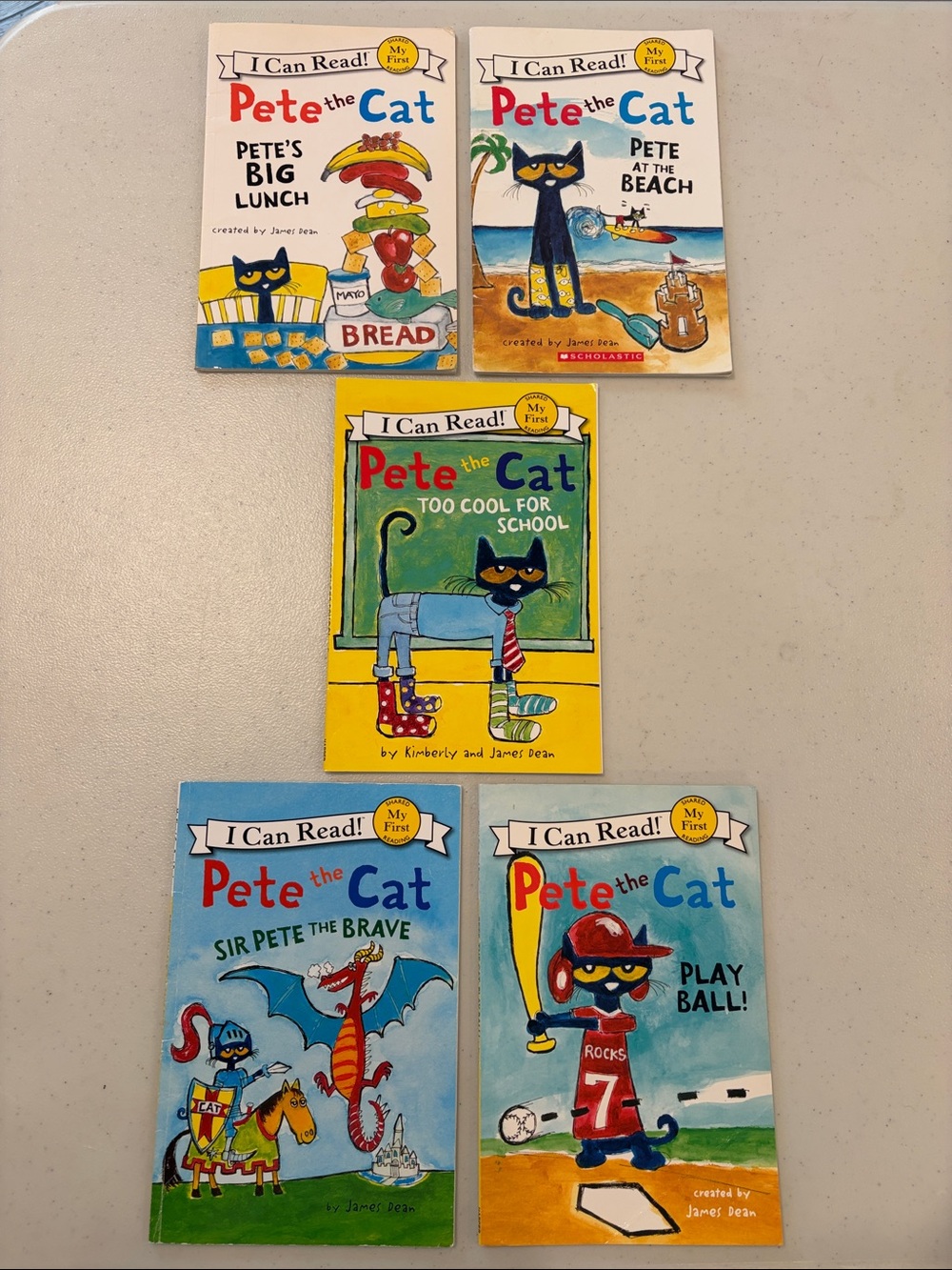 5 Pete the Cat Books